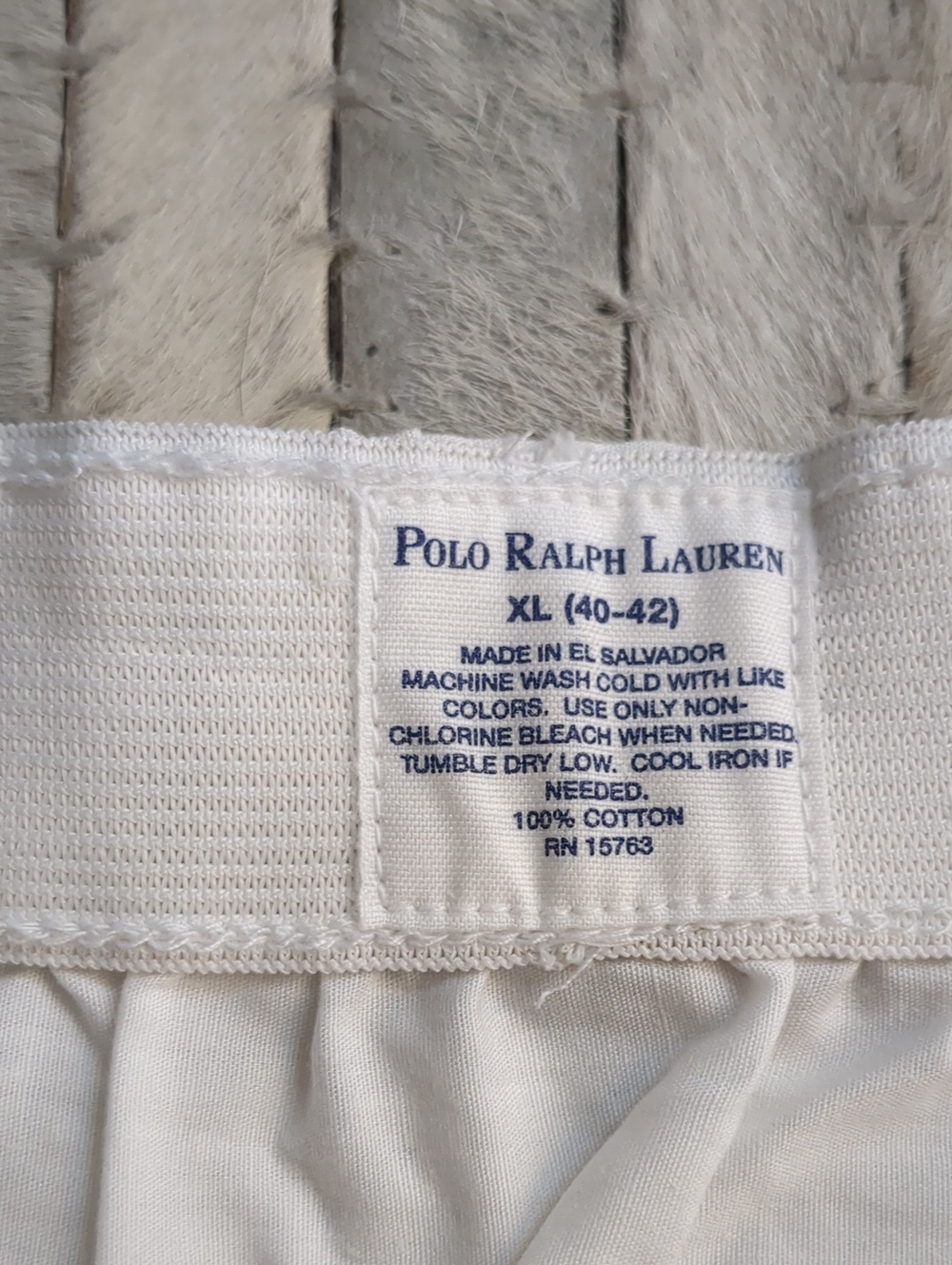 Polo Ralph Lauren Men's XL 100% Cotton Woven White Boxer Shorts (Set of 2) NWOT - Picture 7 of 7